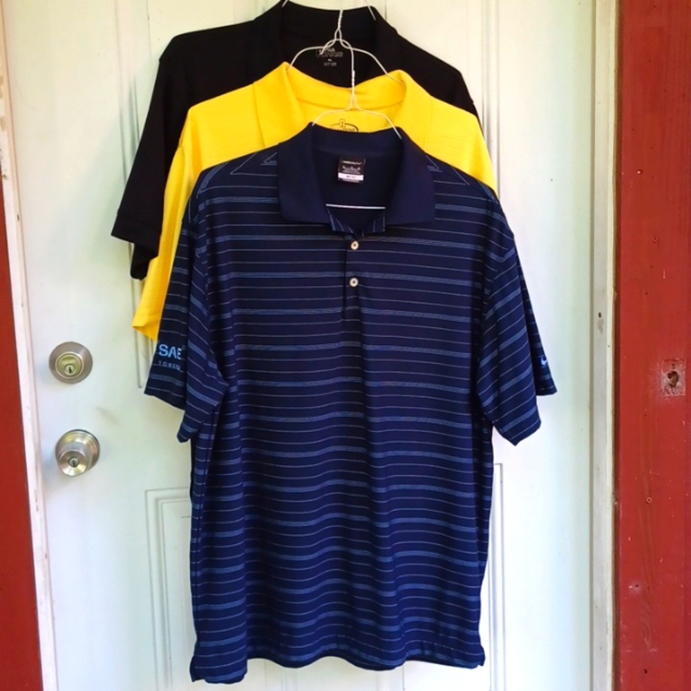 Men's XL Golf Shirts, set of 3, Nike PGA Champions